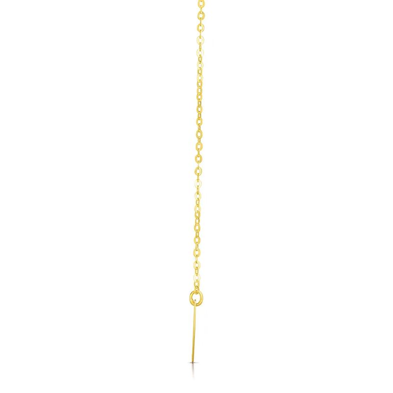 &ldquo;J&rdquo; Initial Necklace in 14K Yellow Gold – Image 2 of 3