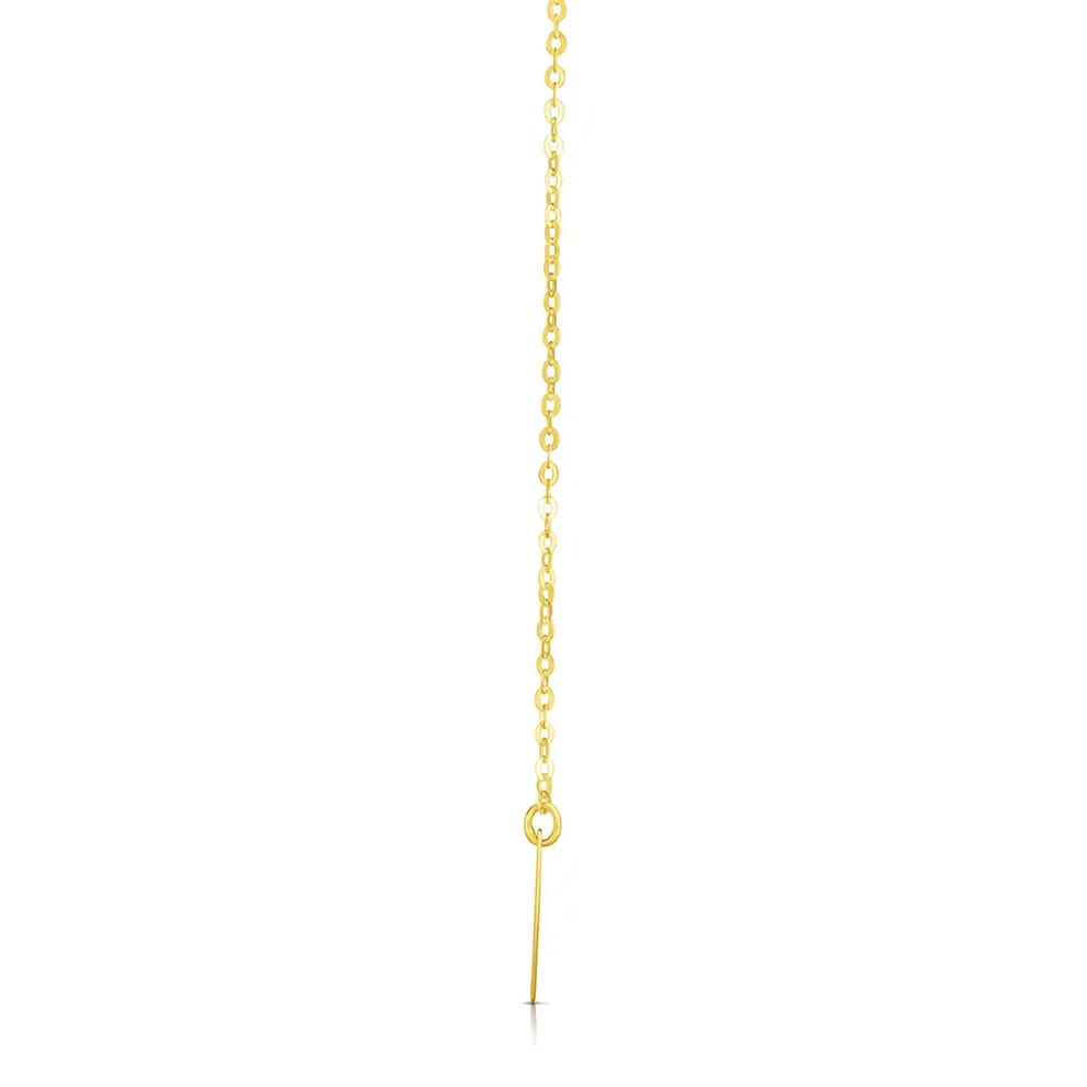 &ldquo;J&rdquo; Initial Necklace in 14K Yellow Gold – Image 2 of 3
