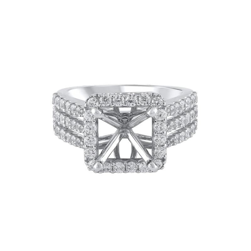 Lab Grown Diamond Semi-Mount Engagement Ring in 14K White Gold &#40;1 1/4 ct. tw.&#41; &#40;Setting Only&#41; – Image 2 of 6