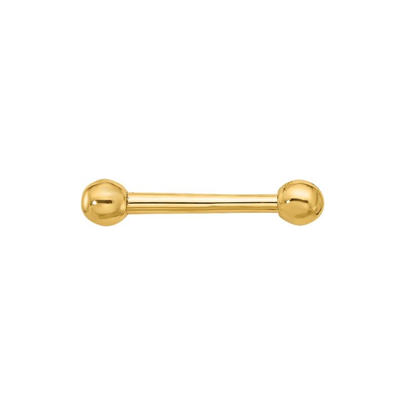 Polished Cartilage-Friendly Ball Bar Labret Stud, 2.5MM, 16 Gauge – Image 2 of 3