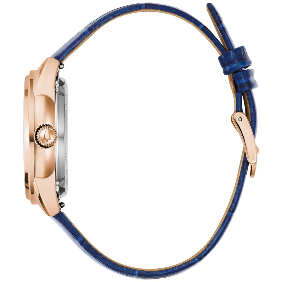 Ladies' Sutton Watch in Blue Leather – Image 2 of 3
