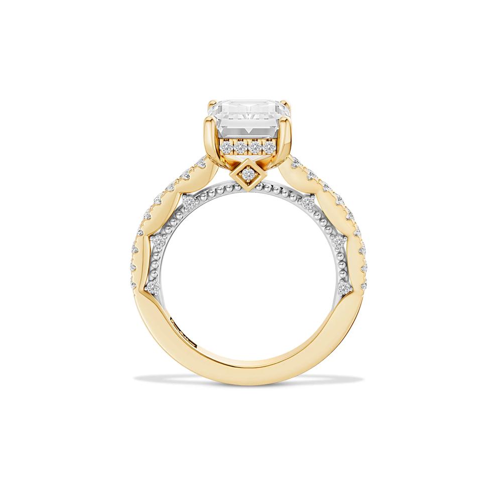 Eliza Lab Grown Diamond Engagement Ring in 18K Yellow &amp; White Gold (4 1/2 ct. tw.) – Image 3 of 4