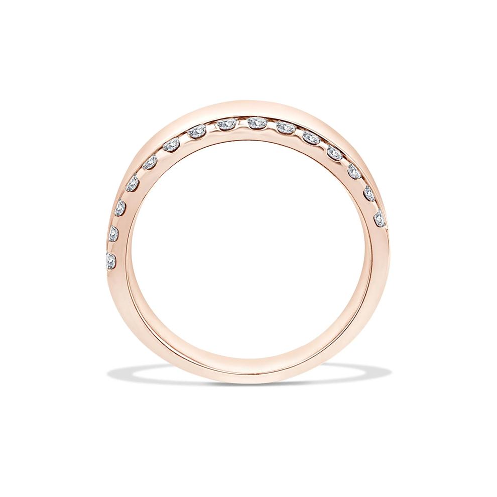 Lab Grown Diamond Single Row Bold Anniversary Band in 10K Rose Gold (3/8 ct. tw.) – Image 2 of 4
