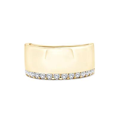 Lab Grown Diamond Single Row Bold Anniversary Band in 10K Gold