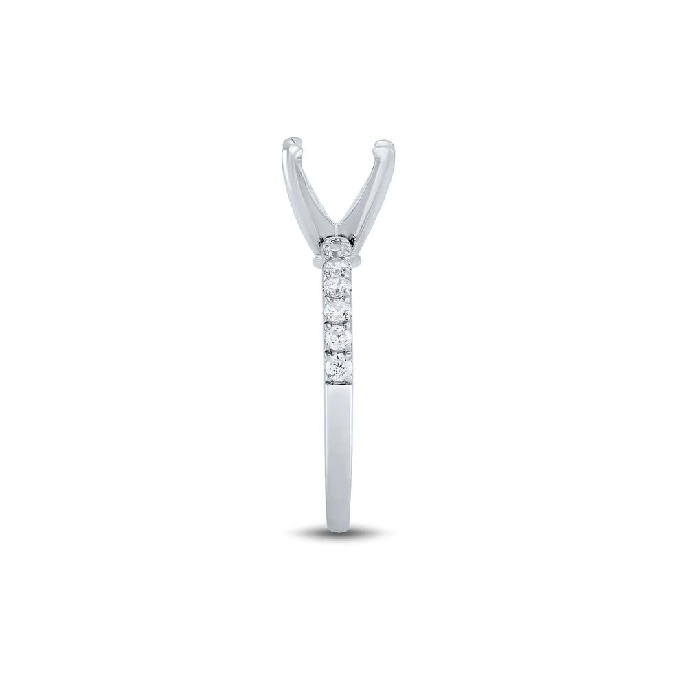 Lab Grown Diamond Semi-Mount Engagement Ring in 14K White Gold  (1/3 ct. tw) (Setting Only) – Image 5 of 6