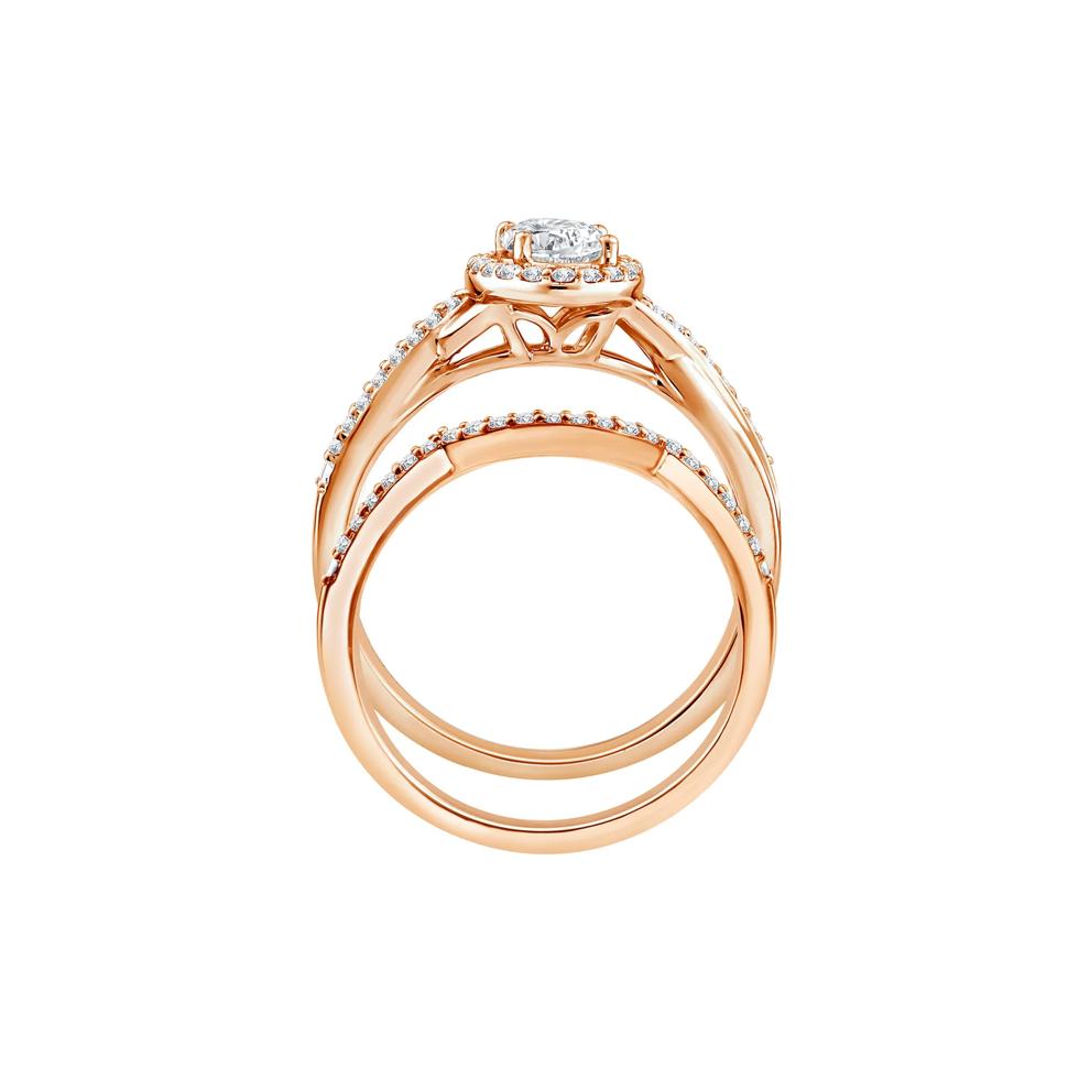 Lab Grown Diamond Engagement Ring Set in 10K Rose Gold (1 ct. tw.) – Image 2 of 3