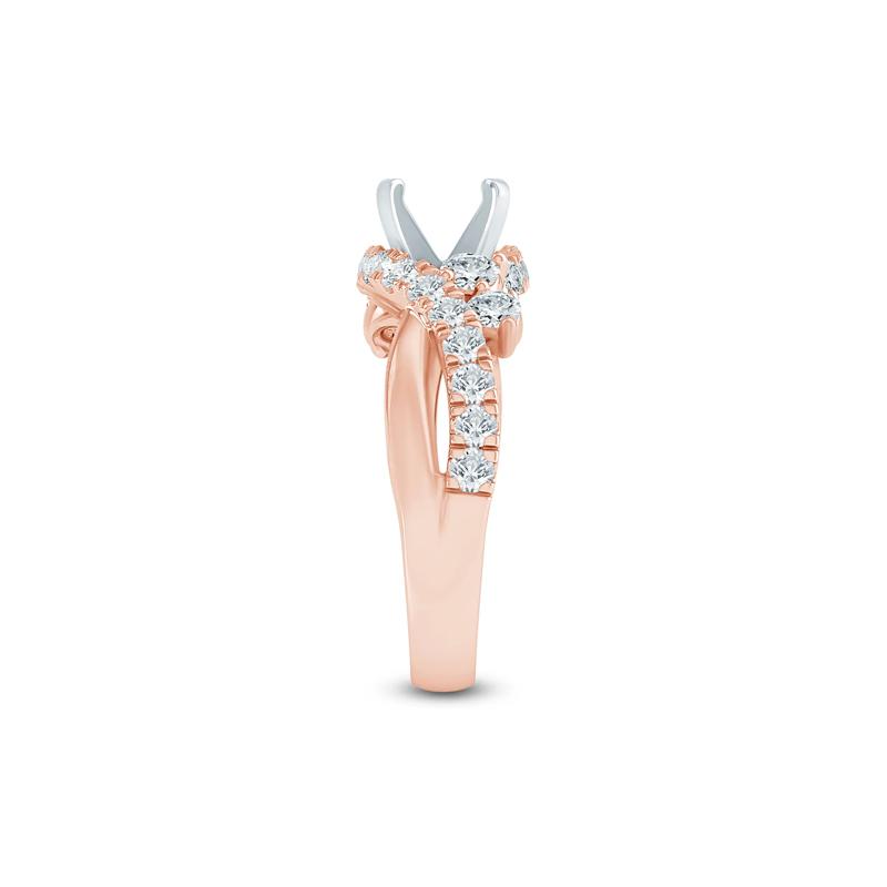 Lab Grown Diamond Semi-Mount in 14K Rose Gold &#40;1 ct. tw.&#41; &#40;Setting Only&#41; – Image 6 of 6