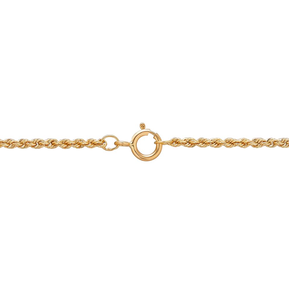 Hollow Glitter Rope Chain Necklace in 14K Yellow Gold, 1.3MM, 18" – Image 2 of 2