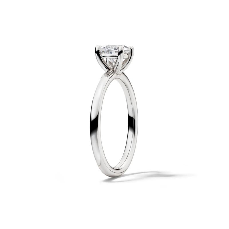 Lab Grown Diamond Solitaire Round Engagement Ring in Platinum (1 ct.) – Image 3 of 4