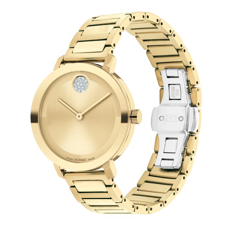 Evolution Ladies&rsquo; Dress Watch in Yellow Gold-Tone Ion-Plated Stainless Steel – Image 2 of 3
