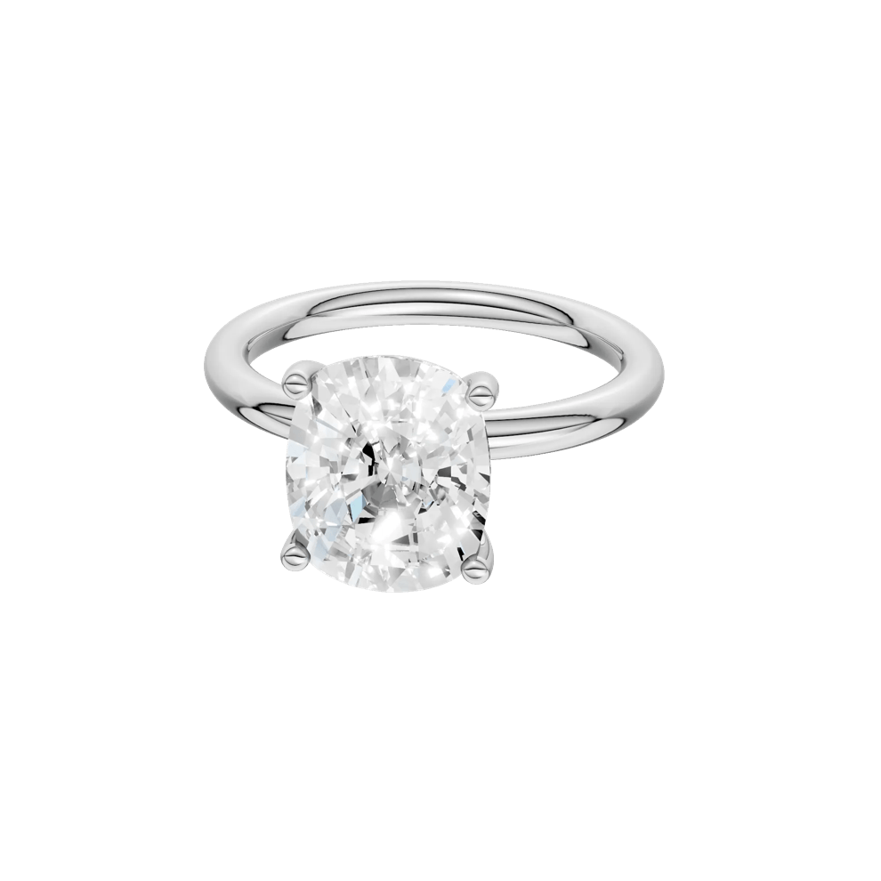 Lab Grown Diamond Elongated Cushion-Cut Engagement Ring in Platinum (4 ct. tw.) – Image 2 of 5