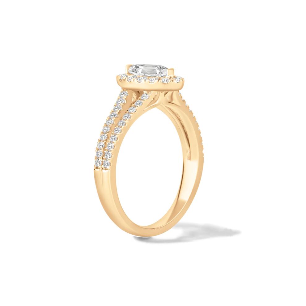 Diamond Marquise Halo Engagement Ring in 18K Yellow Gold (1 ct. tw.) – Image 3 of 4