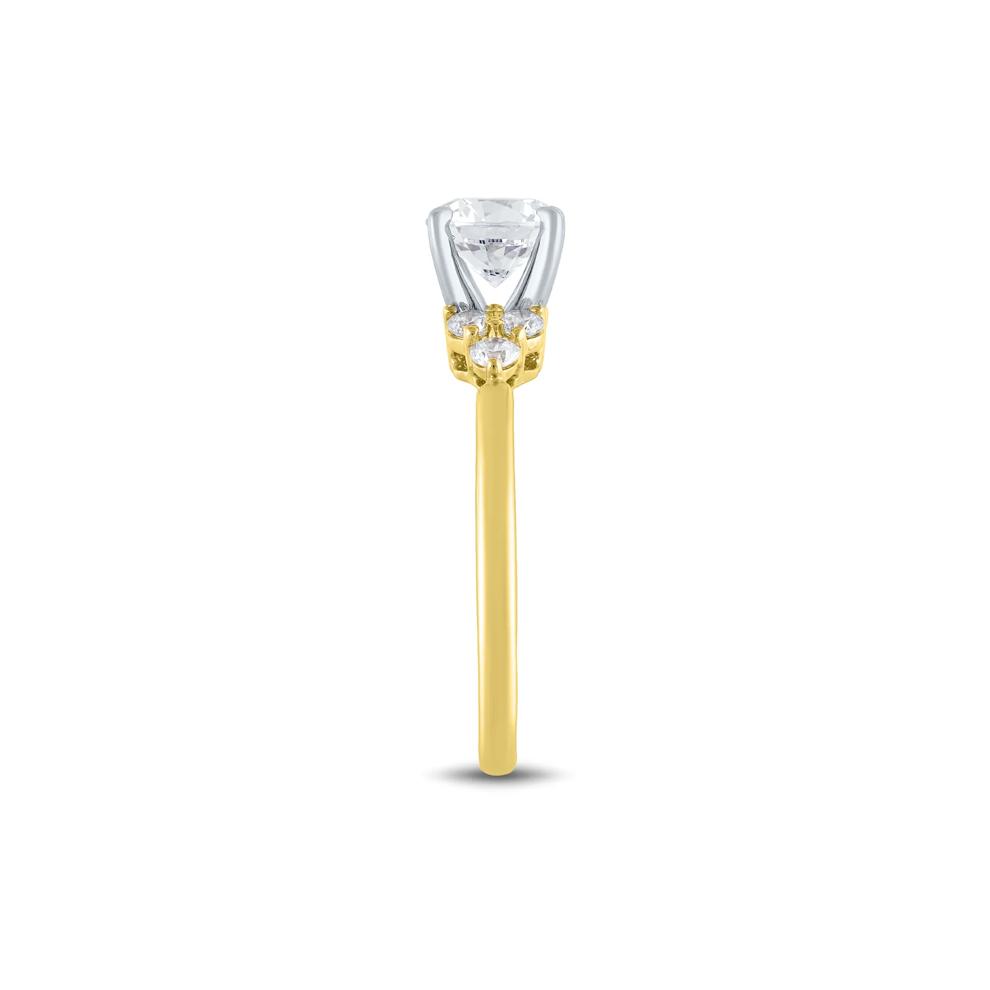 Lab Grown Diamond Semi-Mount in 14K Yellow Gold (1/4 ct. tw.) (Setting Only) – Image 3 of 6