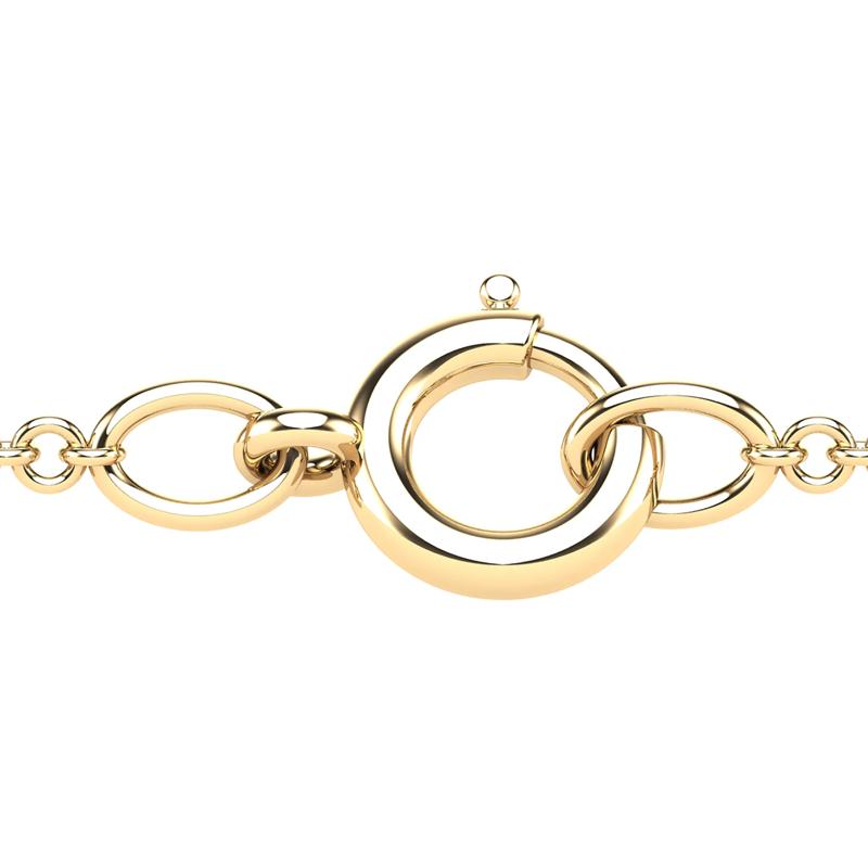 Diamond Accent Heart Necklace in 10K Yellow Gold – Image 4 of 4