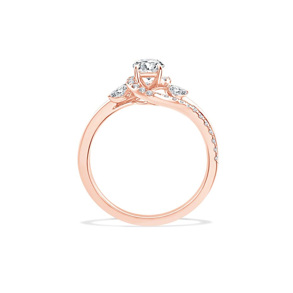 Diamond Round Engagement Ring in 14K Rose Gold (3/4 ct. tw.) – Image 2 of 4