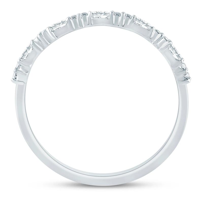 Diamond Accent Stack Band in 10K White Gold – Image 2 of 3