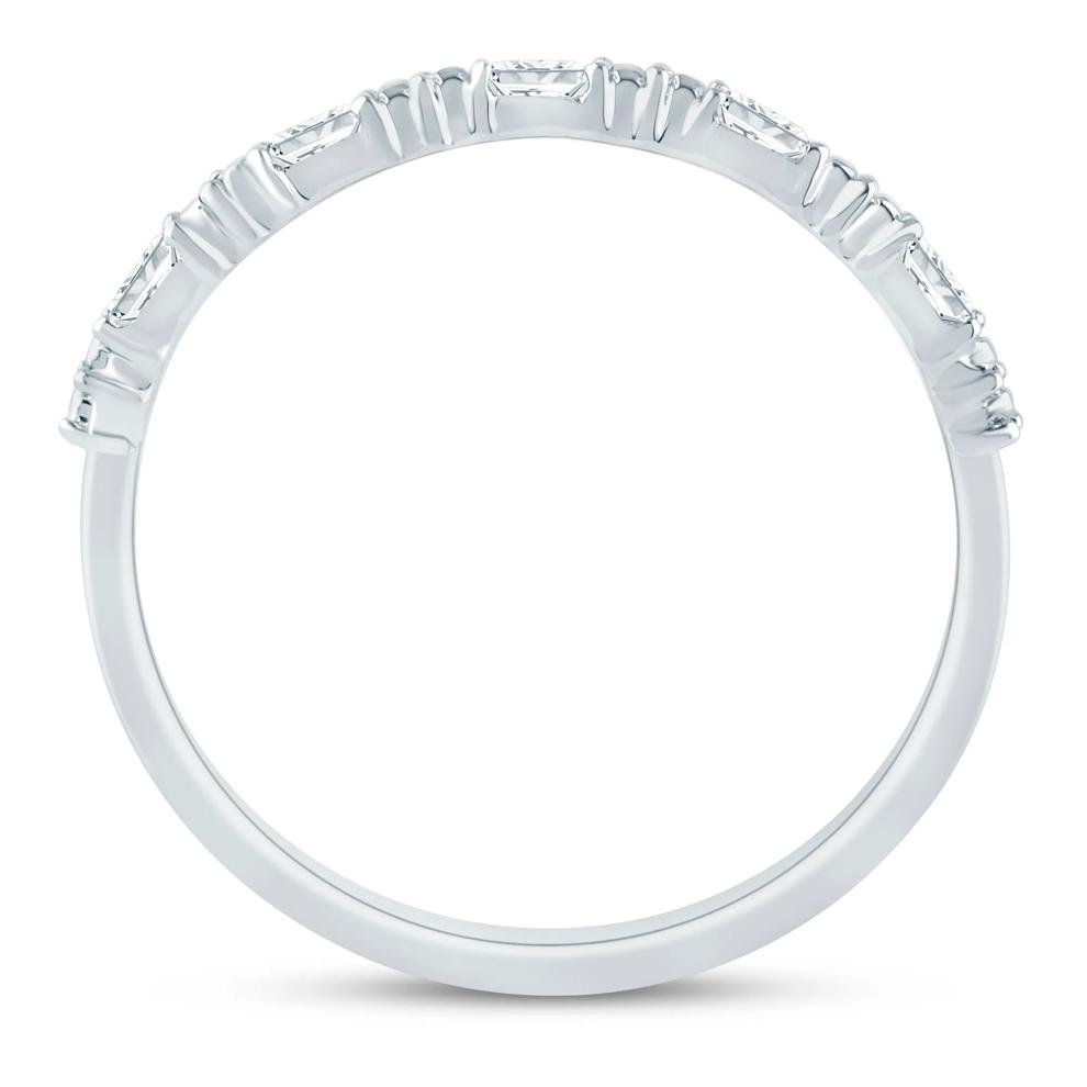 Diamond Accent Stack Band in 10K White Gold – Image 2 of 3