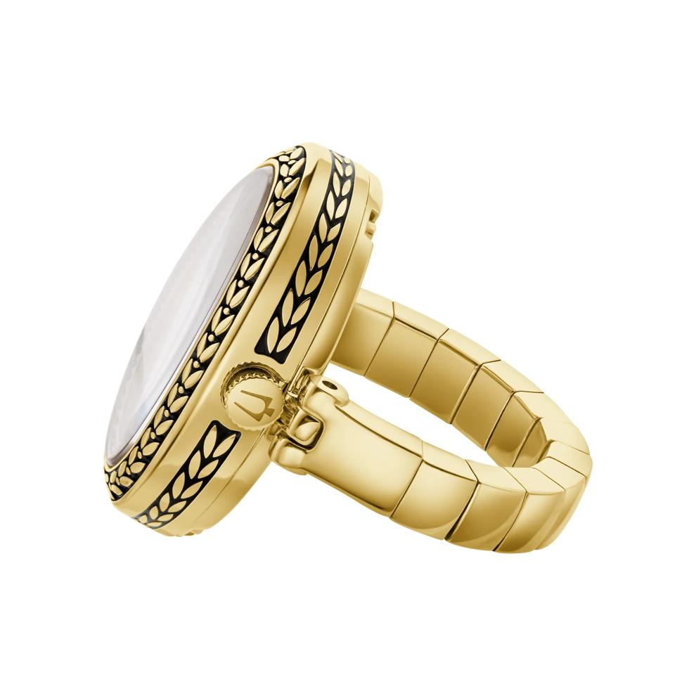 Ladies' Art Deco Ring Watch in Gold-Tone Stainless Steel – Image 2 of 3