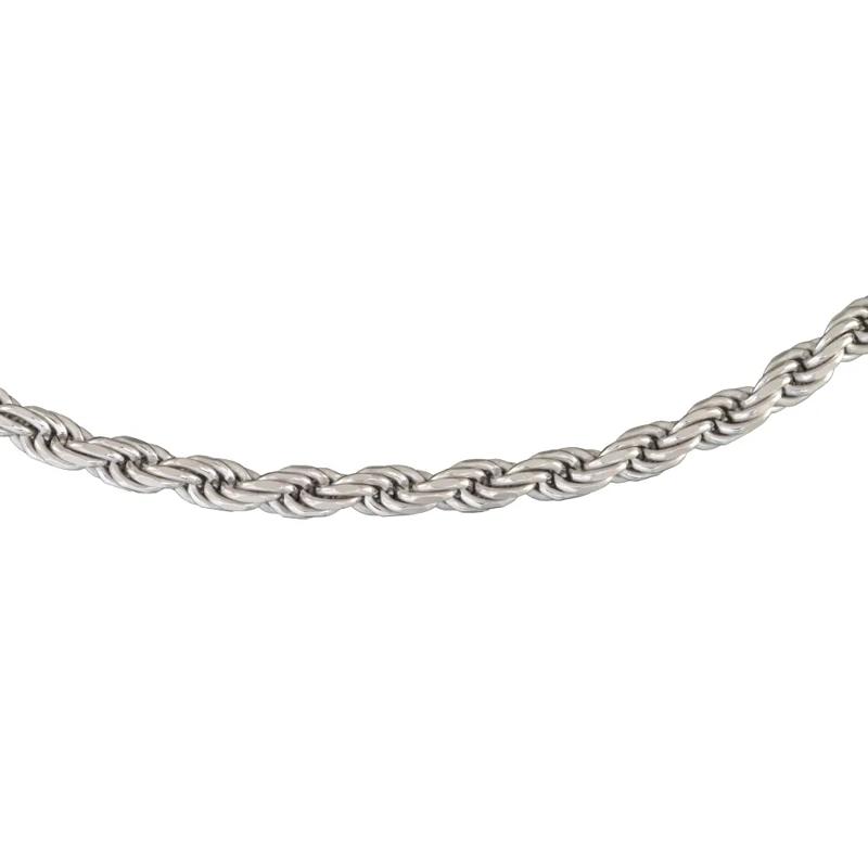 Solid Rope Chain Necklace in Sterling Silver, 22&rdquo; – Image 2 of 5