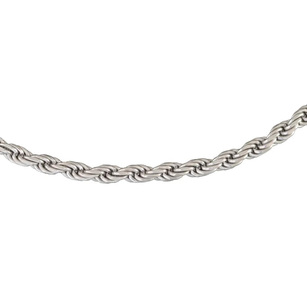 Solid Rope Chain Necklace in Sterling Silver, 22&rdquo; – Image 2 of 5