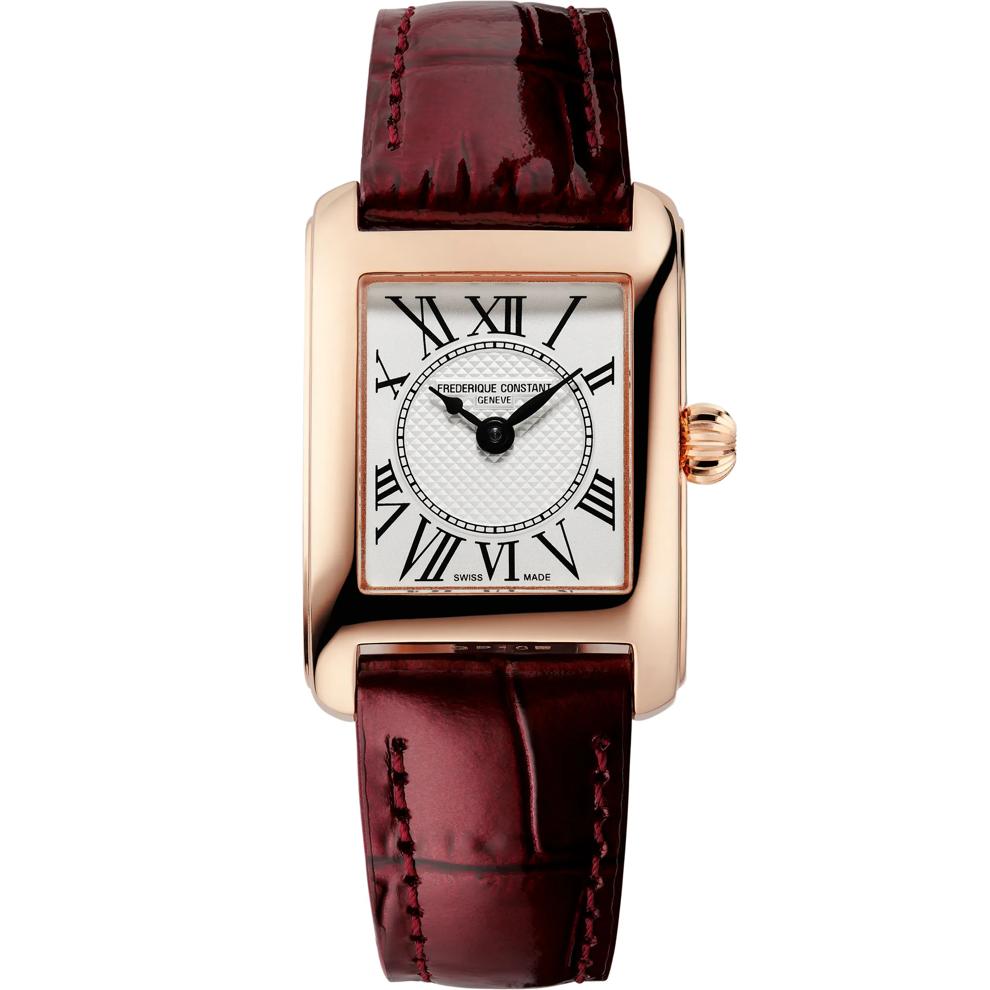 Ladies' Carree Watch With a Red Leather Strap – Image 1 of 3