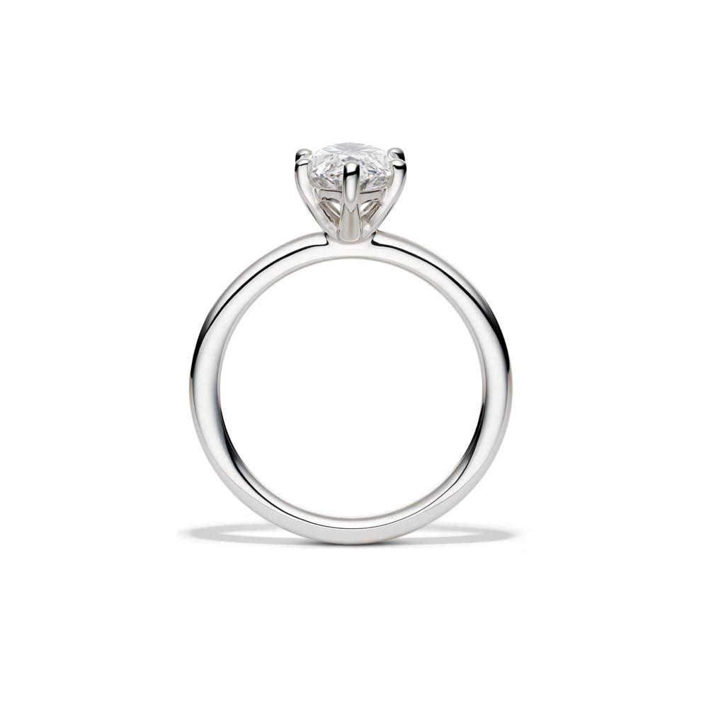 Lab Grown Diamond Solitaire Marquise Engagement Ring in Platinum (2 ct.) – Image 2 of 4