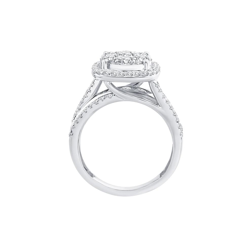 Diamond Composite Engagement Ring in 10K White Gold (2 ct. tw.) – Image 2 of 3