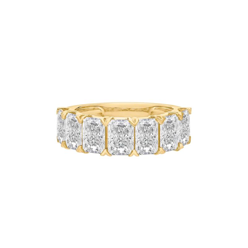Lab Grown Diamond Radiant Anniversary Band in 14K Yellow Gold (5 ct. tw.) – Image 1 of 4