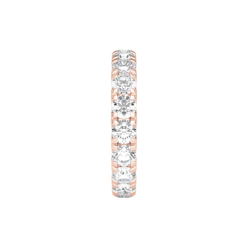 Diamond Wedding Band with Eternity Setting in 14K Rose Gold &#40;3 ct. tw.&#41; – Image 3 of 3