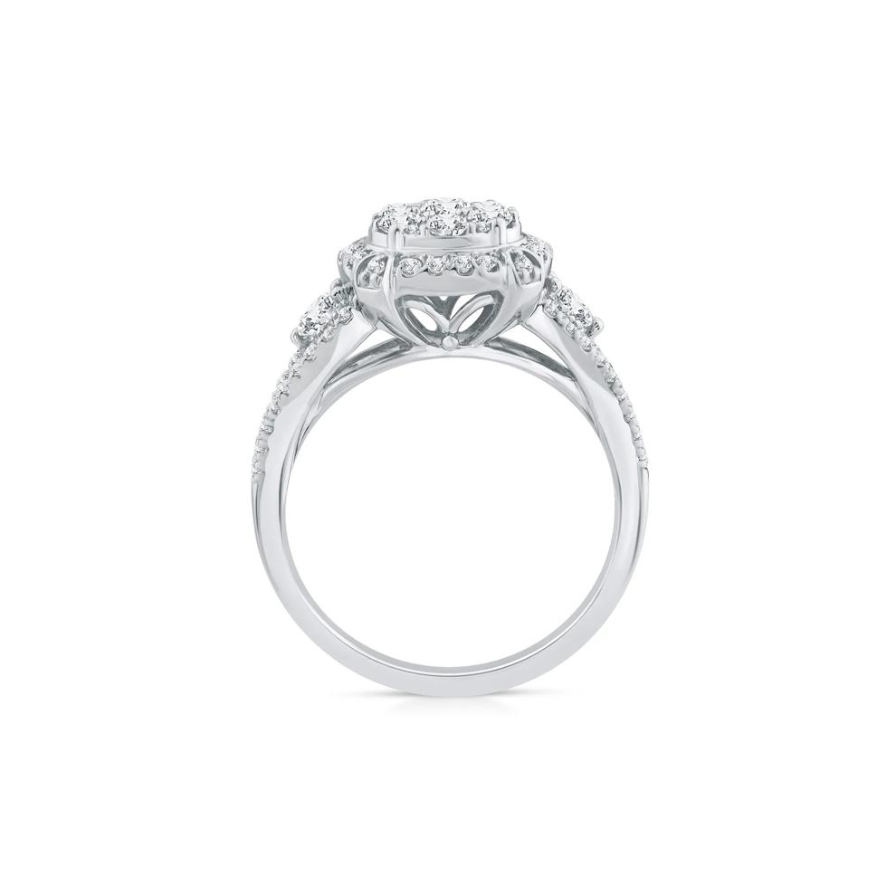 Diamond Composite Engagement Ring in 10K White Gold (1 ct. tw.) – Image 2 of 3