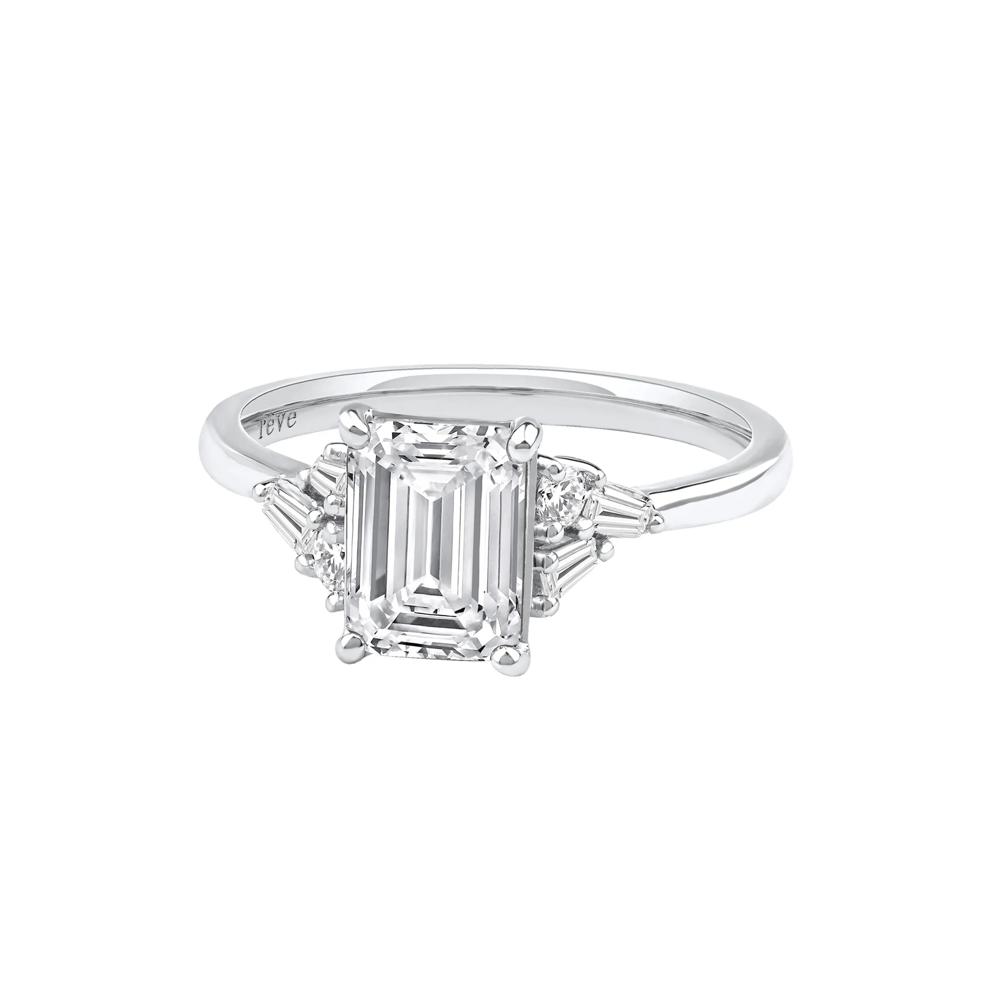 Lyla Lab Grown Diamond Emerald-Cut Engagement Ring in 14K White Gold (2 1/4 ct. tw.) – Image 5 of 5