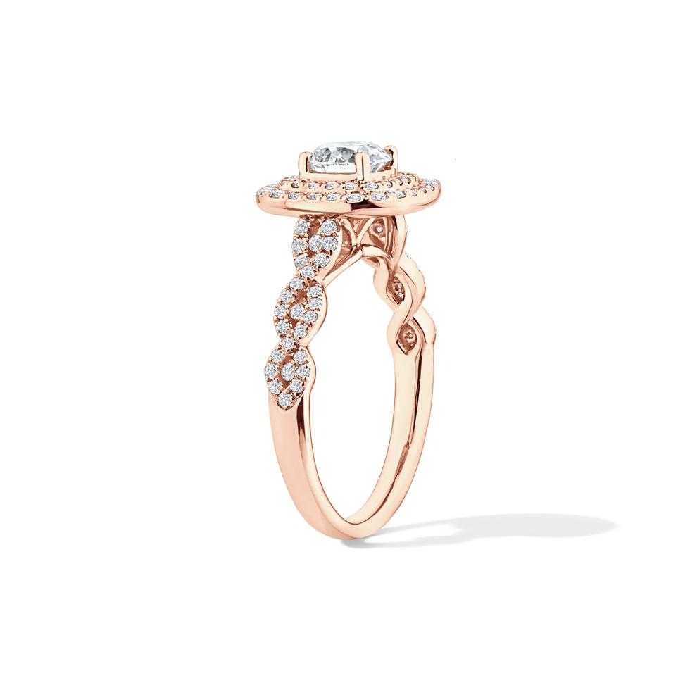 Lab Grown Diamond Engagement Ring in 10K Rose Gold (1 1/5 ct. tw.) – Image 3 of 4