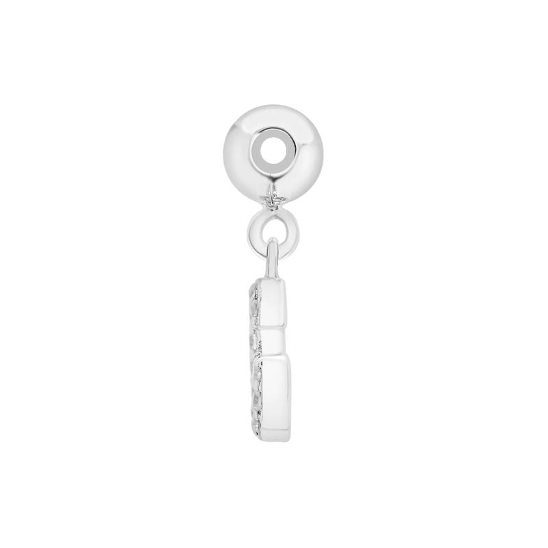 Diamond Accent G Initial Bead Charm in Sterling Silver – Image 2 of 3