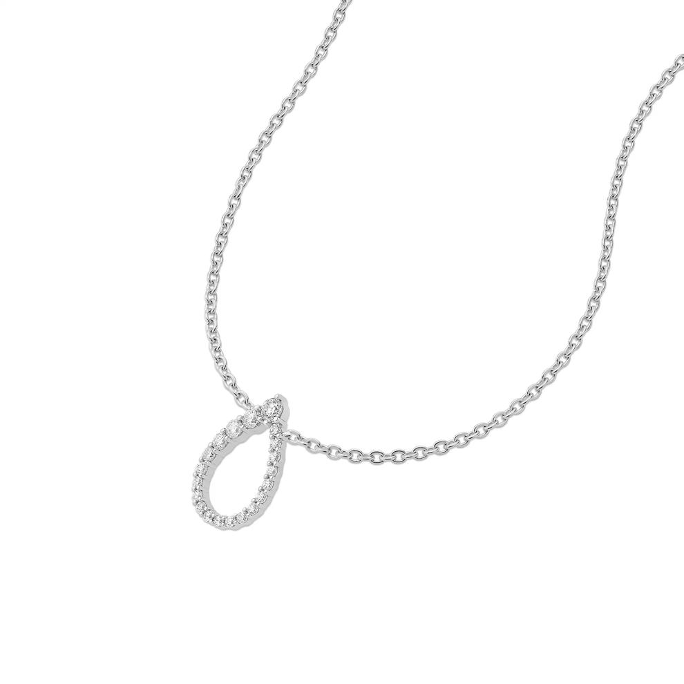 Diamond Open Pear-Shaped Pendant in Sterling Silver (1/3 ct. tw.) – Image 4 of 4