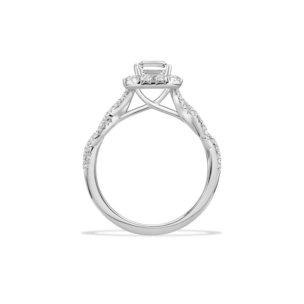 Diamond Emerald-Shaped Engagement Ring in Platinum (2 1/4 ct. tw.) – Image 2 of 4