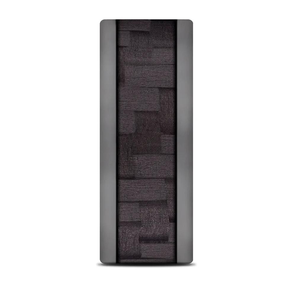 Men's Carbon Fiber Center Band in Tantalum, 8MM – Image 3 of 3