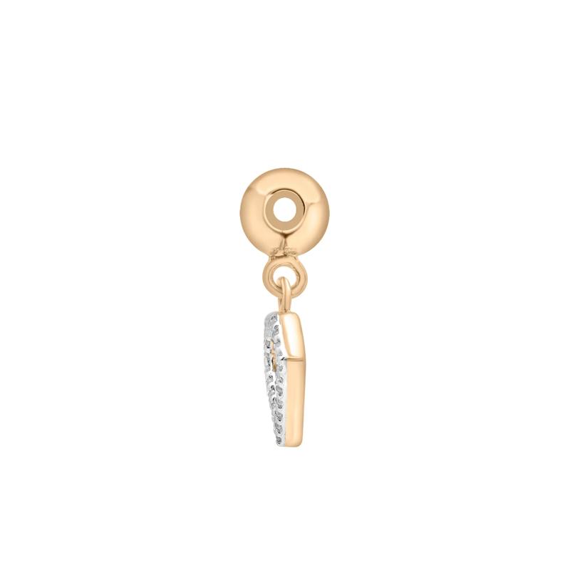Diamond Bead Charm in Vermeil – Image 2 of 3