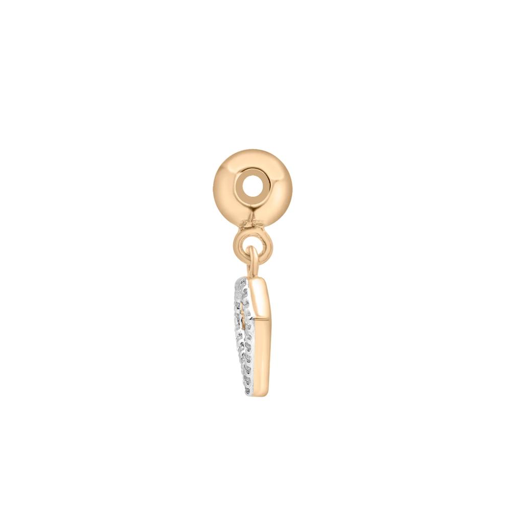 Diamond Bead Charm in Vermeil – Image 2 of 3