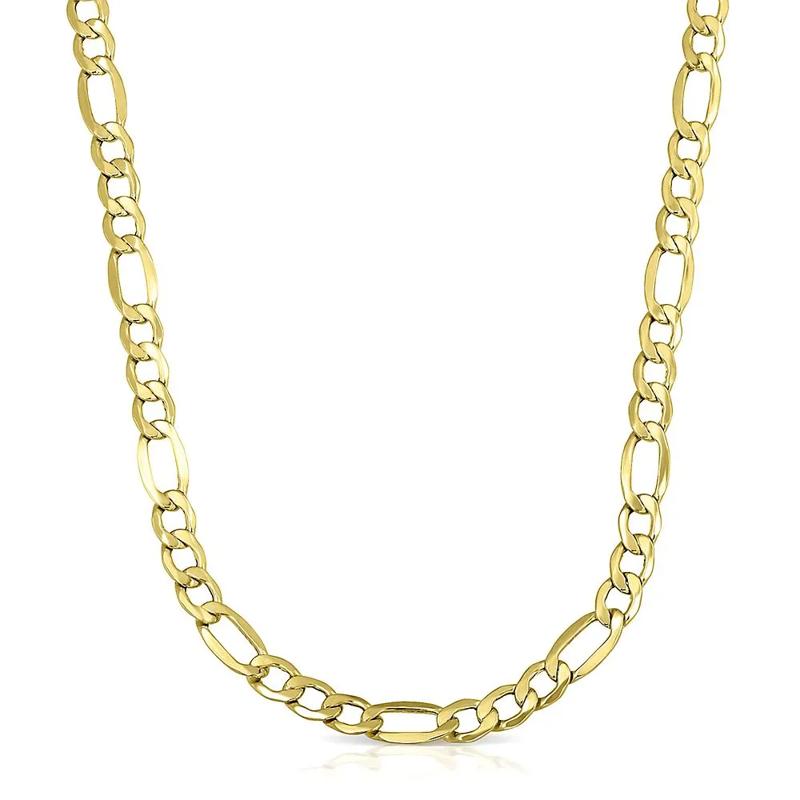 Polished Figaro Chain in 14K Yellow Gold, 22&quot; – Image 1 of 2