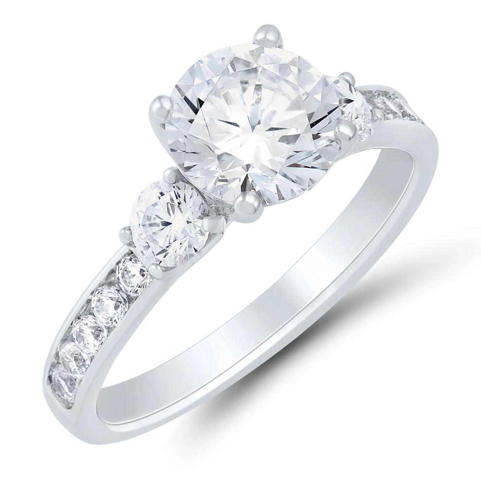 Lab Grown Diamond Bridal Set in 14K White Gold (3 ct. tw.) – Image 4 of 7