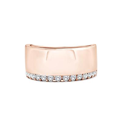 Lab Grown Diamond Single Row Bold Anniversary Band in 10K Rose Gold (3/8 ct. tw.)
