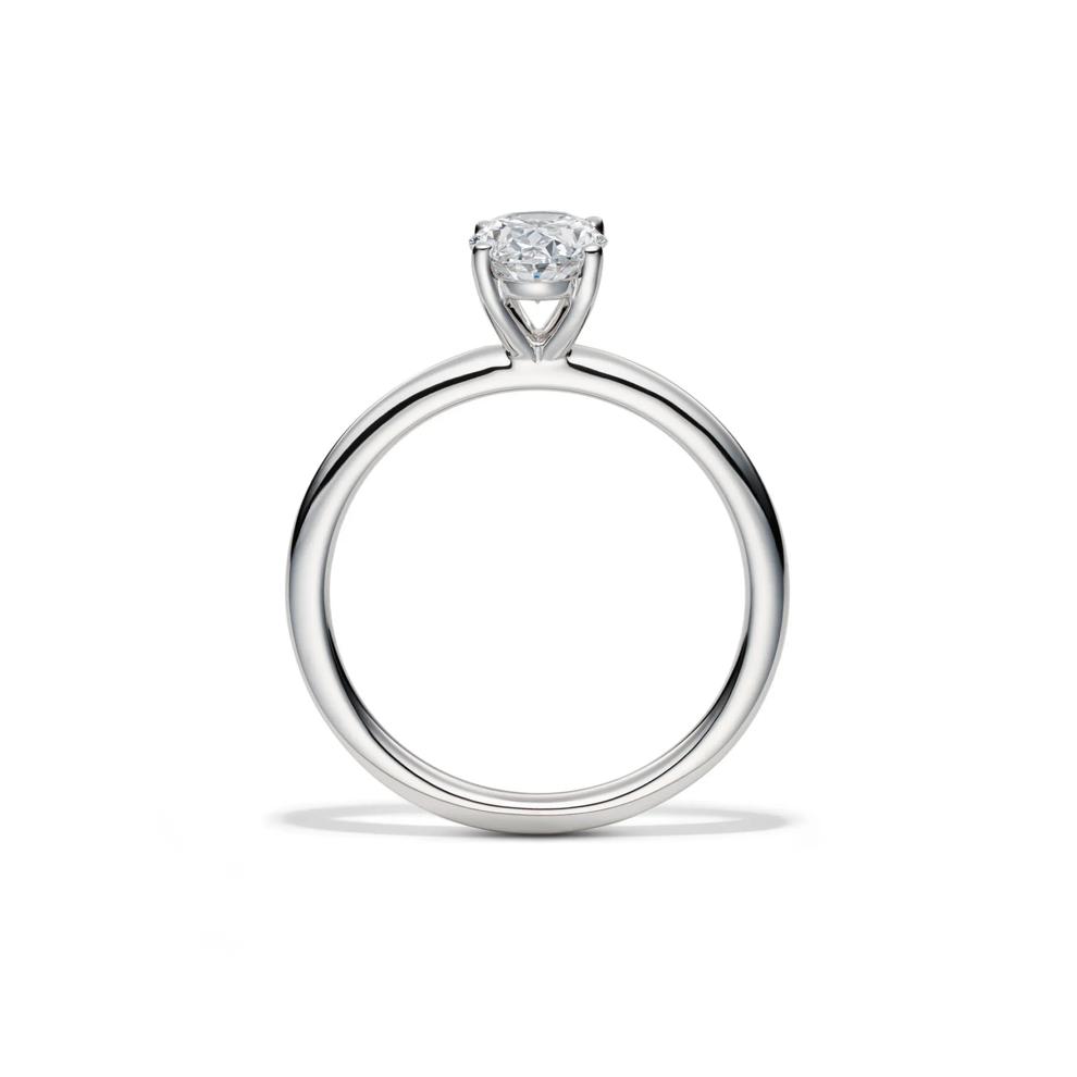 Lab Grown Diamond Oval Solitaire Ring in Platinum (1 ct.) – Image 2 of 4