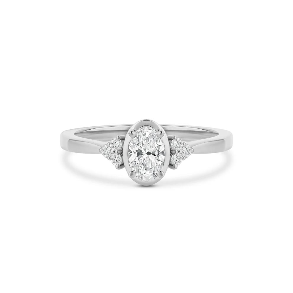 Oval Diamond Engagement Ring in 14K White Gold (5/8 ct. tw.) – Image 1 of 4