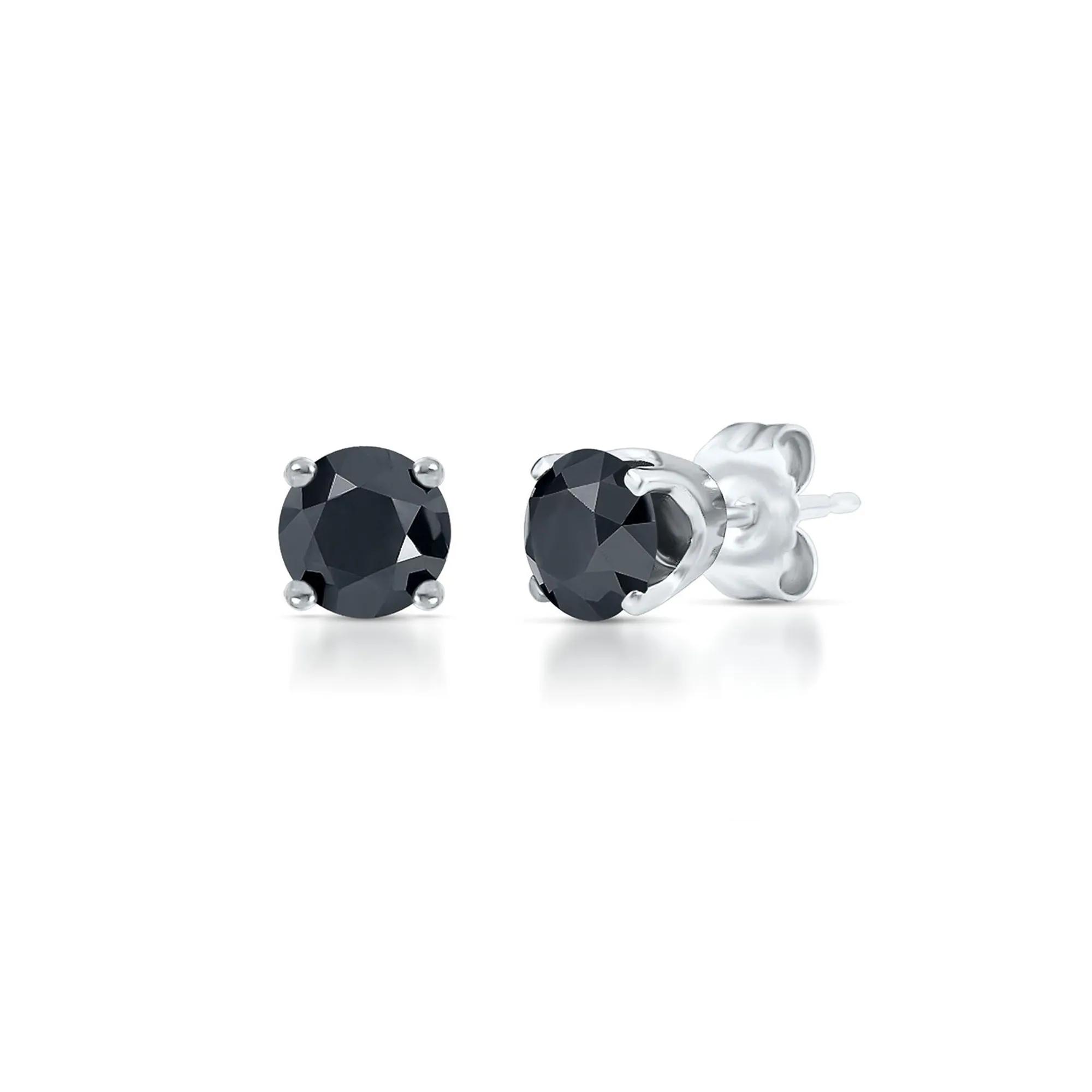 2 ct. tw. Black Diamond Stud Earrings in 14K Gold | Helzberg