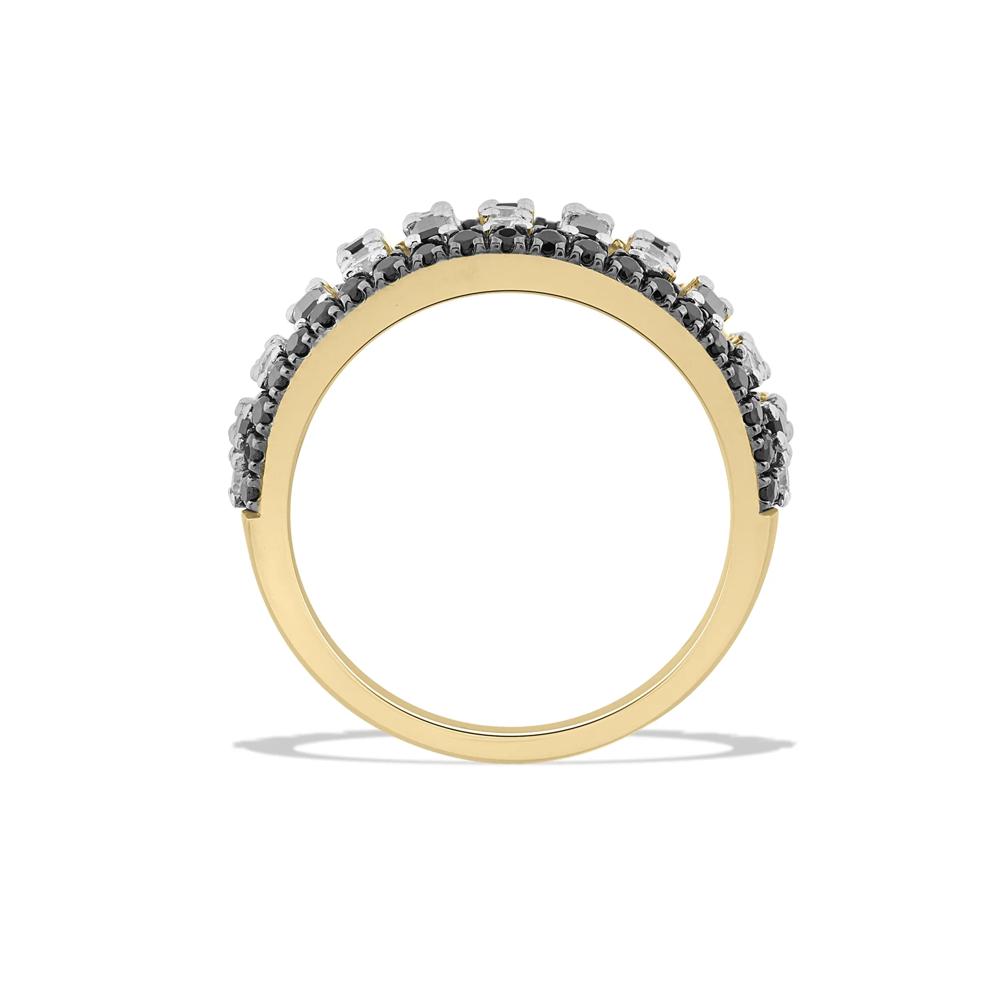 Black &amp; White Diamond Band in 14K Yellow Gold (2 ct. tw.) – Image 2 of 4