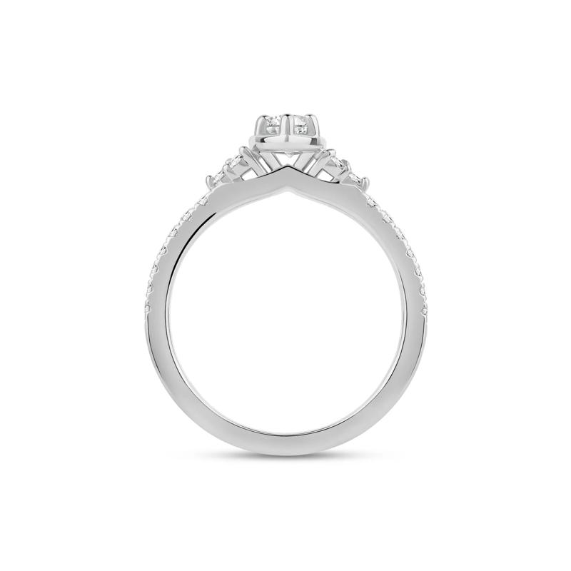 Marquise Diamond Engagement Ring in 14K White Gold &#40;3/4 ct. tw.&#41; – Image 2 of 4