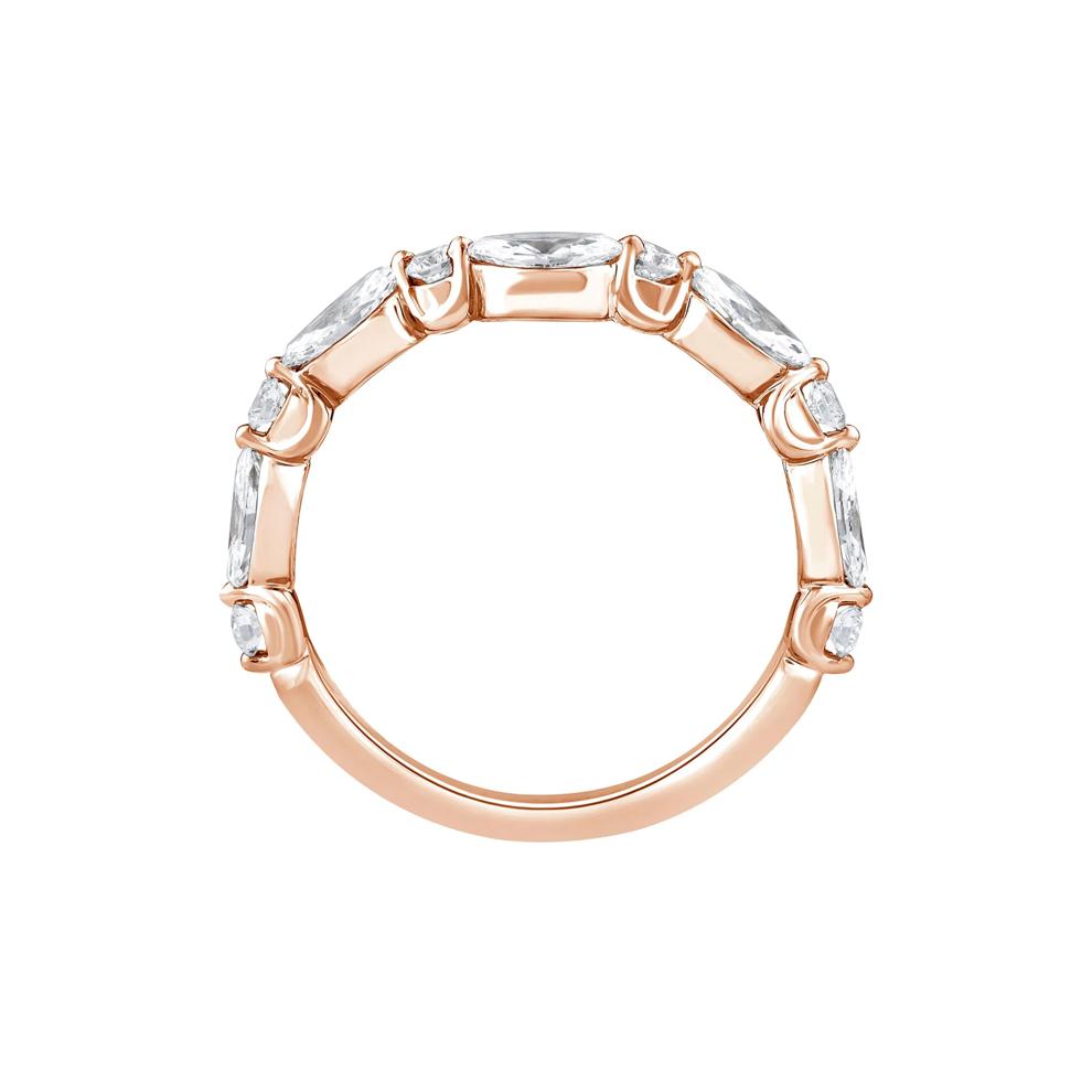 Lab Grown Diamond Contour Band in 14K Rose Gold (1 ct. tw.) – Image 2 of 3