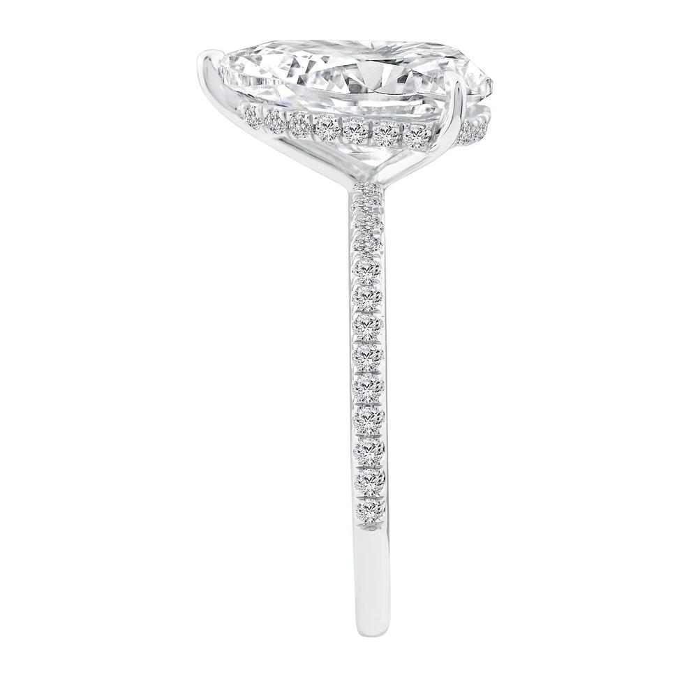 Lab Grown Diamond Engagement Ring in 14K White Gold (3 1/4 ct. tw.) – Image 3 of 3