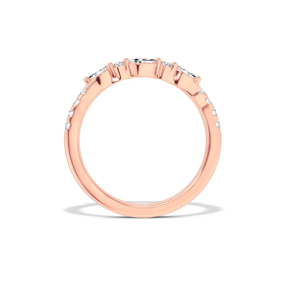 Diamond Contour Band in 14K Rose Gold (1/4 ct. tw.) – Image 2 of 4