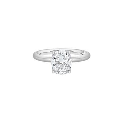 Lab Grown Diamond Elongated Cushion-Cut Engagement Ring in 14K White Gold (1 1/2 ct. tw.)